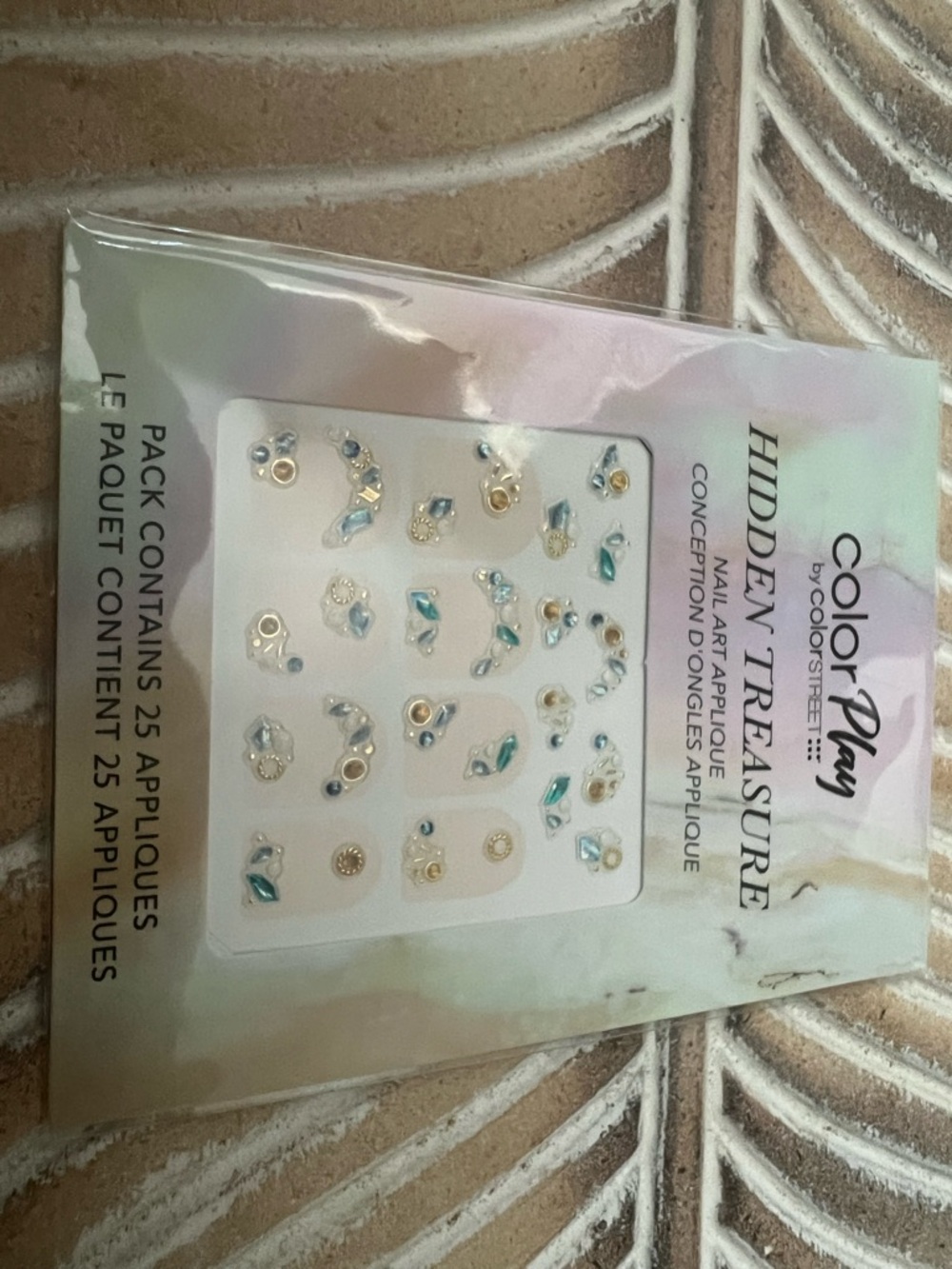 Color Street Hidden Treasure Nail Art Gem Appliques - NEW